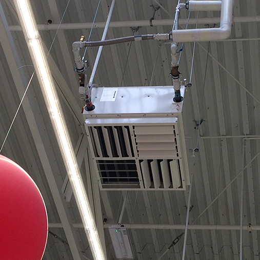 Watergevoede luchtverwarming